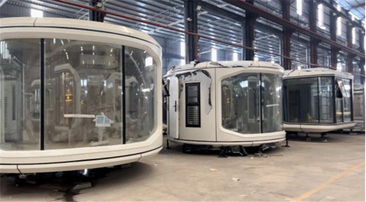 prefab fireproof apple house capsule sleeping pod 3