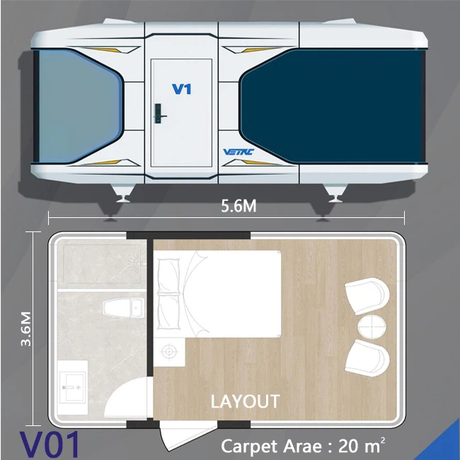 prefab fireproof apple house capsule sleeping pod (4)