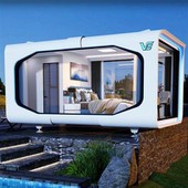 Prefab Smart Apple Cabin Pod Tiny House med badrum